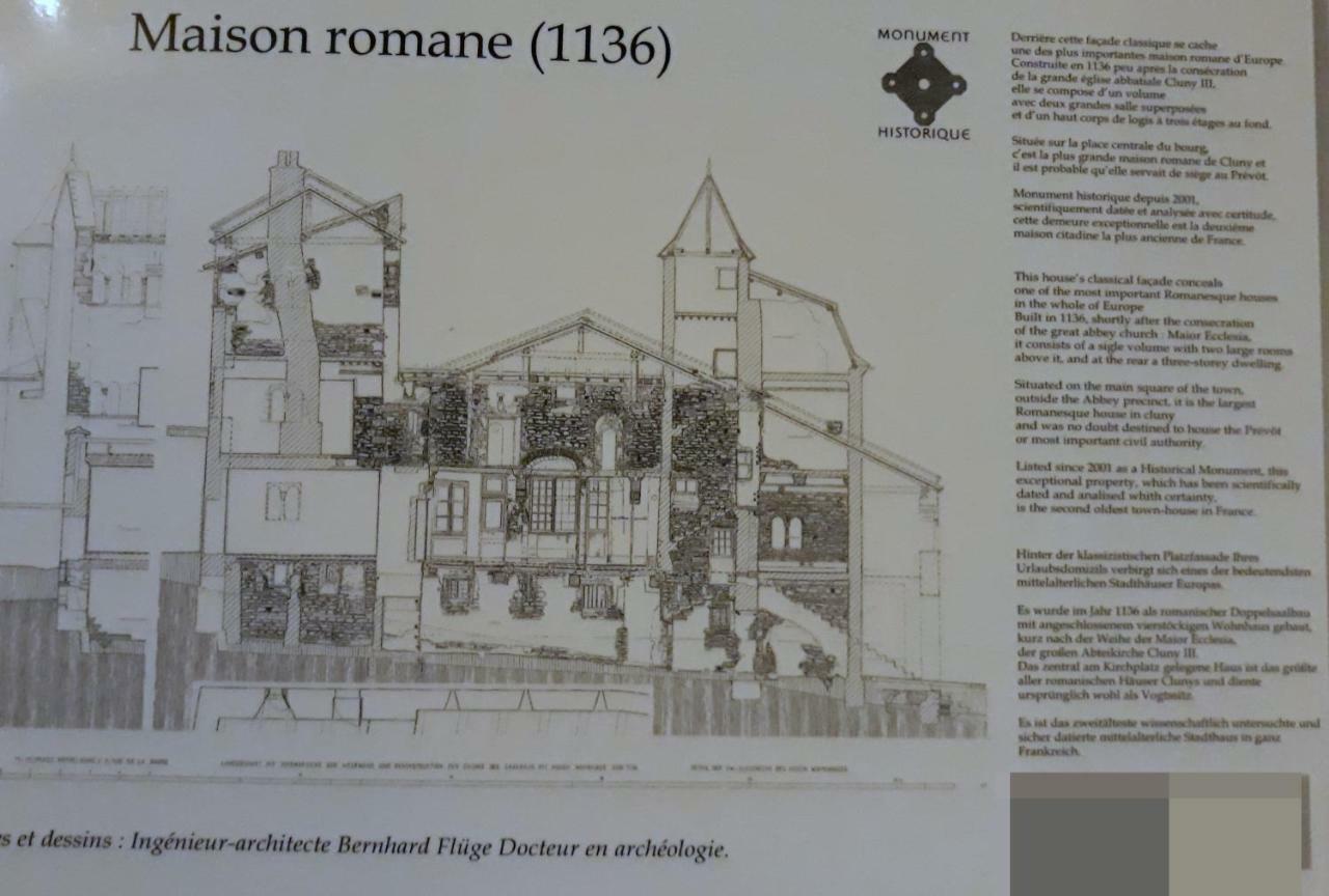 Maison Romane 1136 Cluny Dış mekan fotoğraf